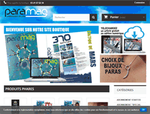 Tablet Screenshot of boutique.paramag.fr